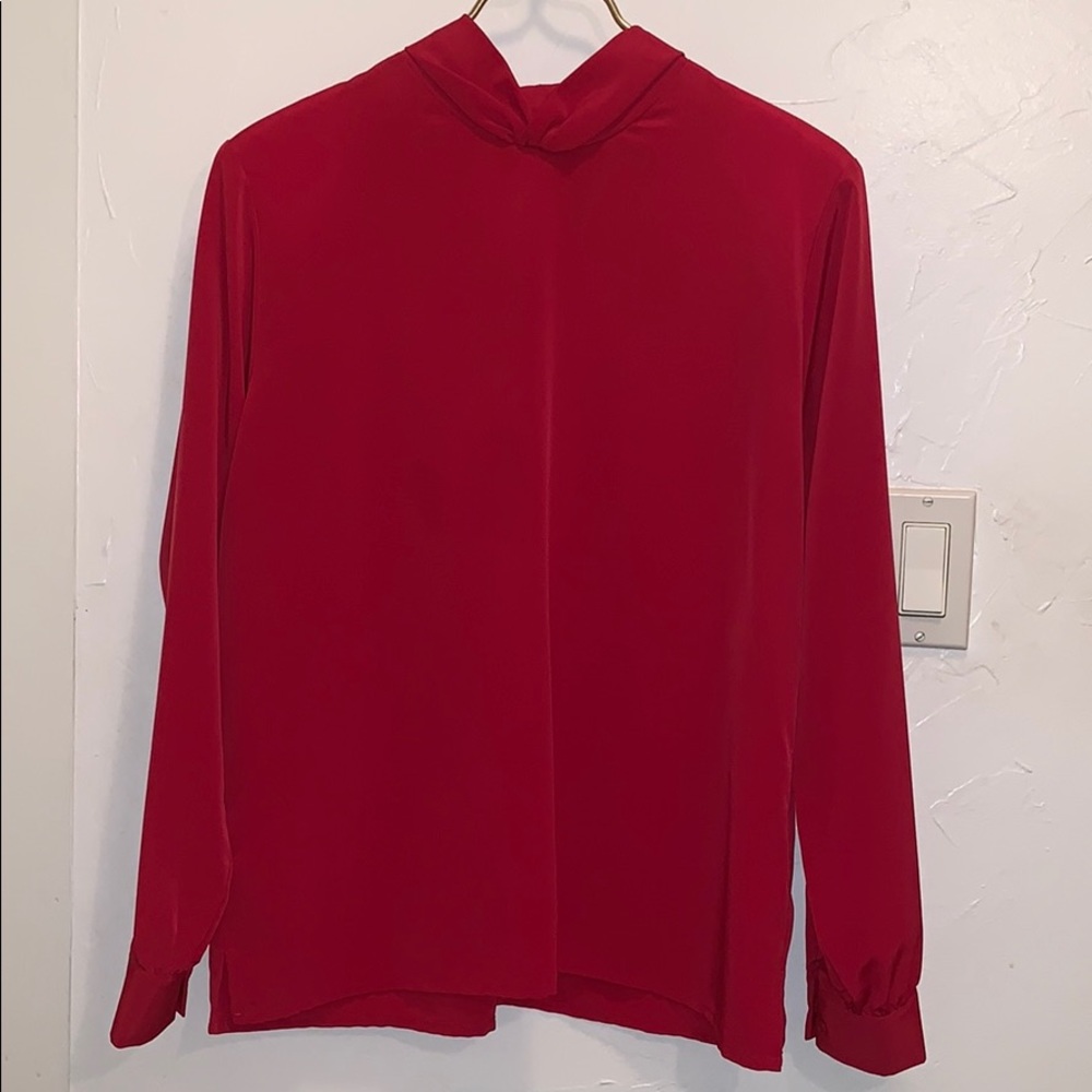 Red blouse from fashion star